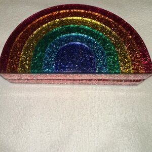 Kurt Geiger Multicolor Glitter Clutch